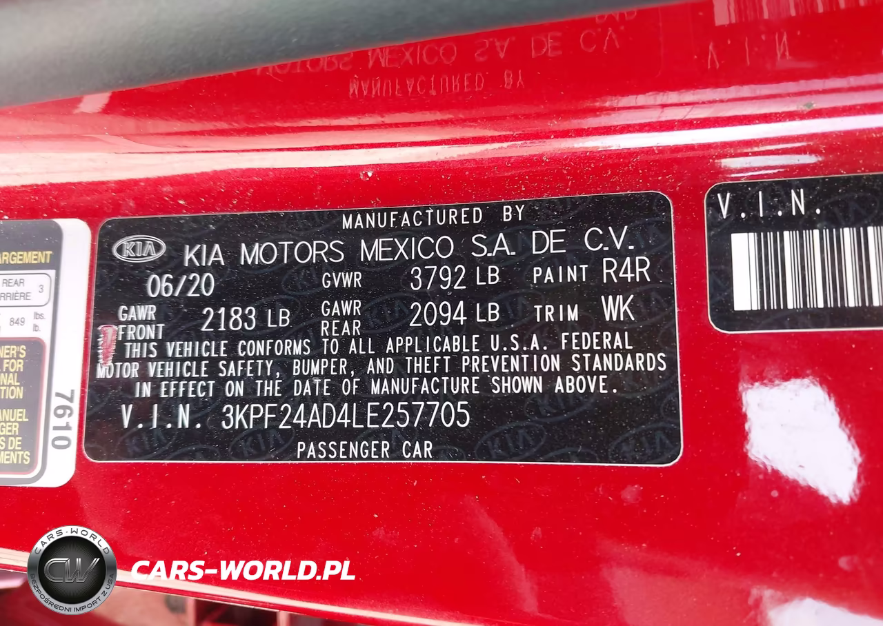 2020 Kia Forte Lxs VIN:3KPF24AD4LE257705 - 8