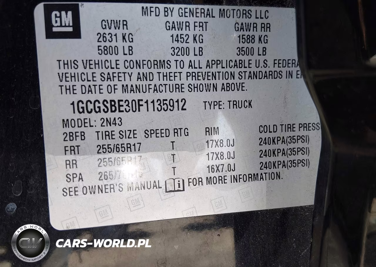 2015 Chevrolet Colorado Lt VIN:1GCGSBE30F1135912 - 9