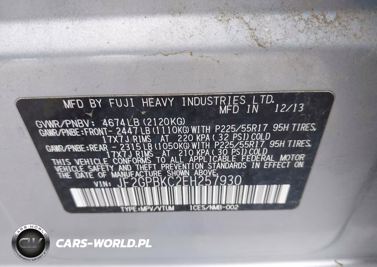 2014 Subaru Xv Crosstrek Hybrid 2.0I Touring VIN:JF2GPBKC2EH257930 - 9