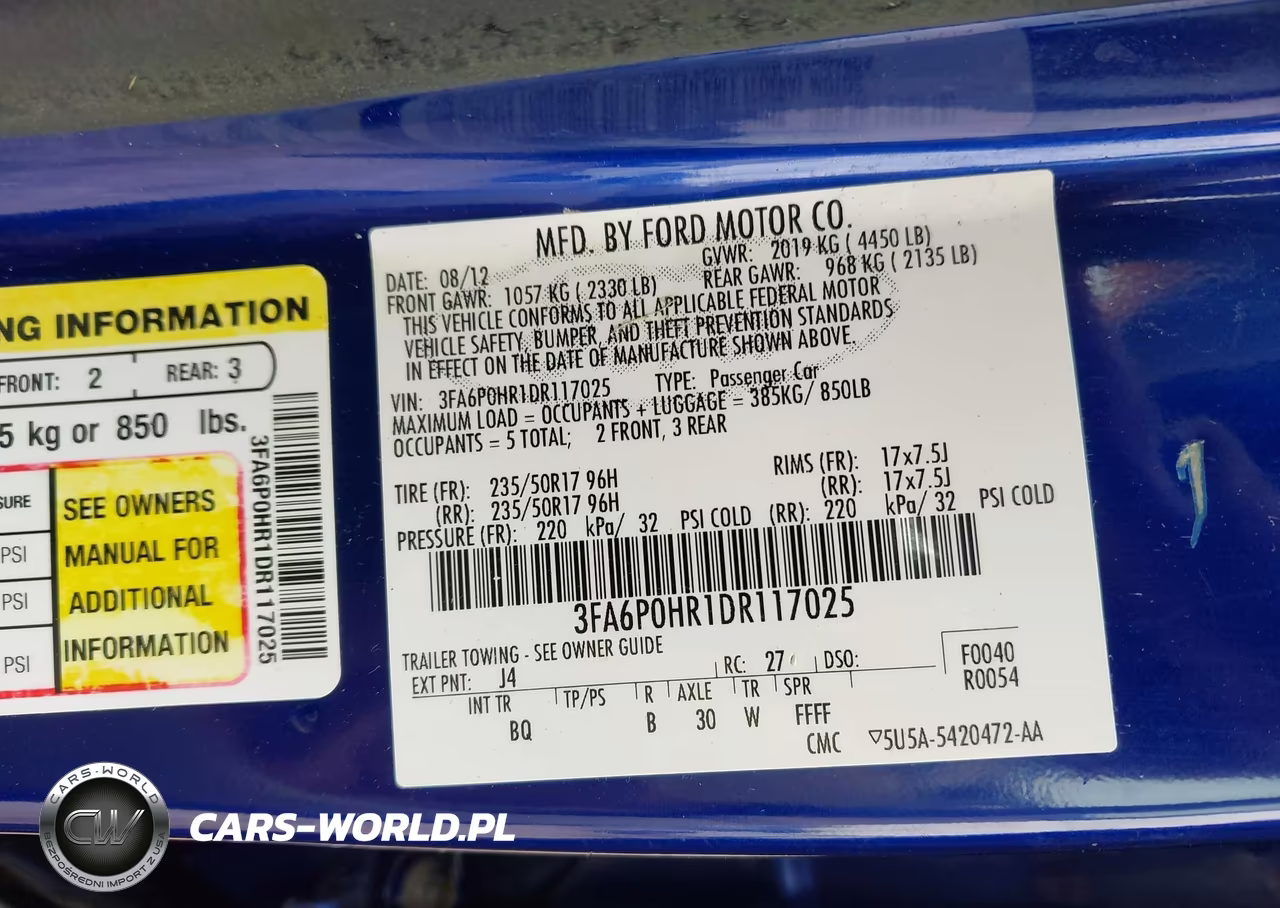 2013 Ford Fusion Se VIN:3FA6P0HR1DR117025 - 9