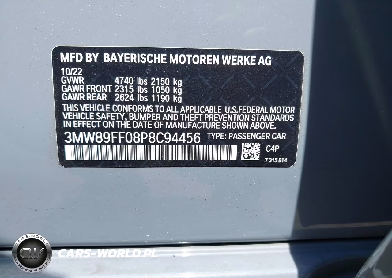2023 BMW 330I xDrive VIN:3MW89FF08P8C94456 - 9