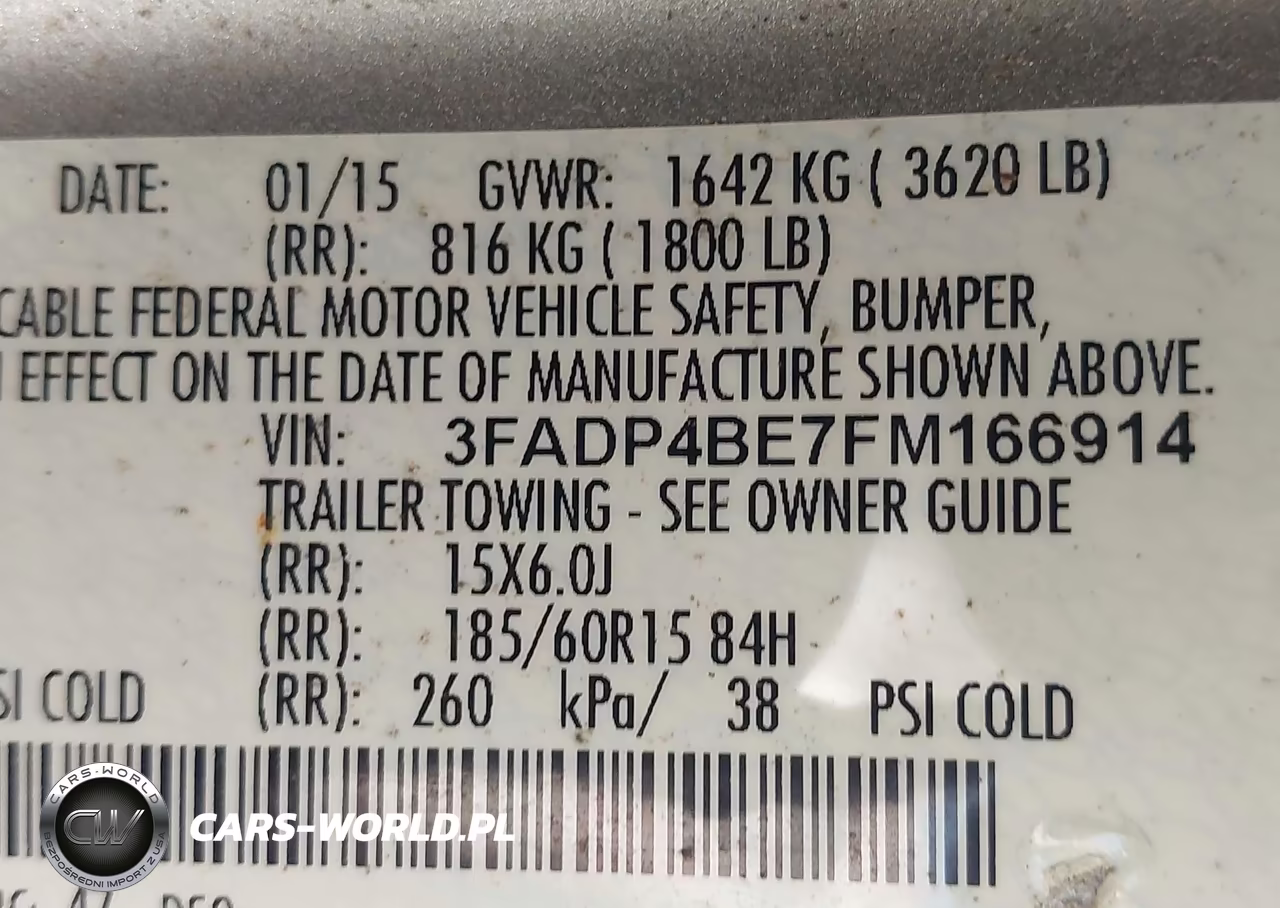 2015 Ford Fiesta Se VIN:3FADP4BE7FM166914 - 9