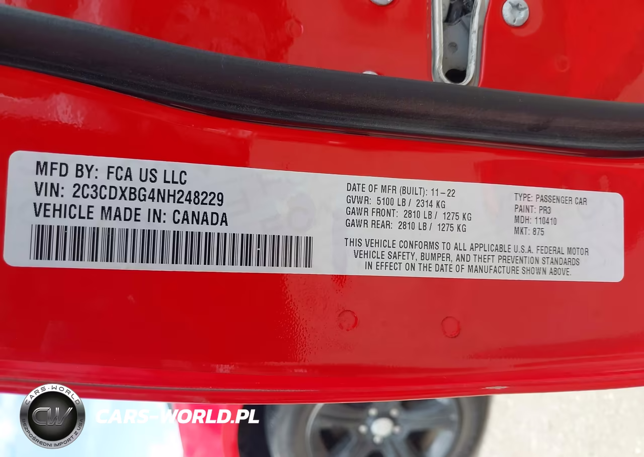 2022 Dodge Charger Sxt Rwd VIN:2C3CDXBG4NH248229 - 9