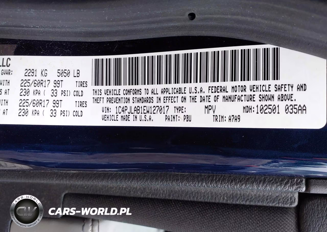 2014 Jeep Cherokee Sport VIN:1C4PJLAB1EW127017 - 9