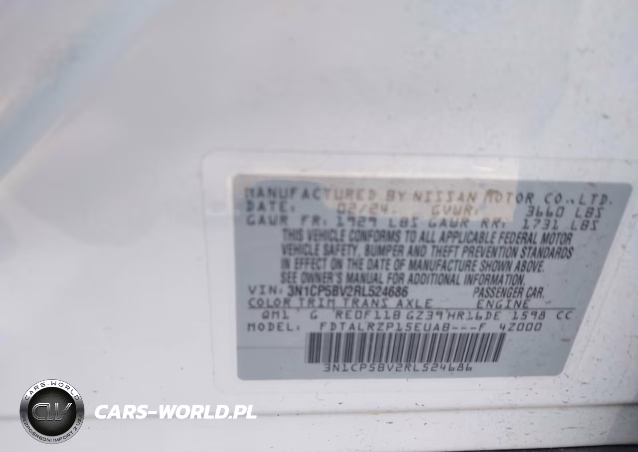 2024 Nissan Kicks S Xtronic Cvt VIN:3N1CP5BV2RL524686 - 9