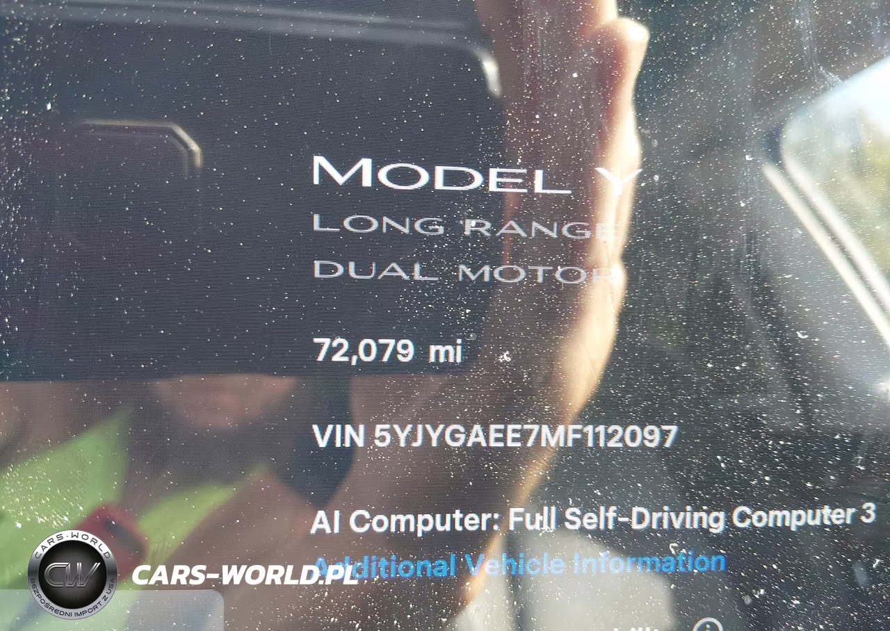 2021 Tesla Model Y Long Range Dual Motor All-Wheel Drive VIN:5YJYGAEE7MF112097 - 7
