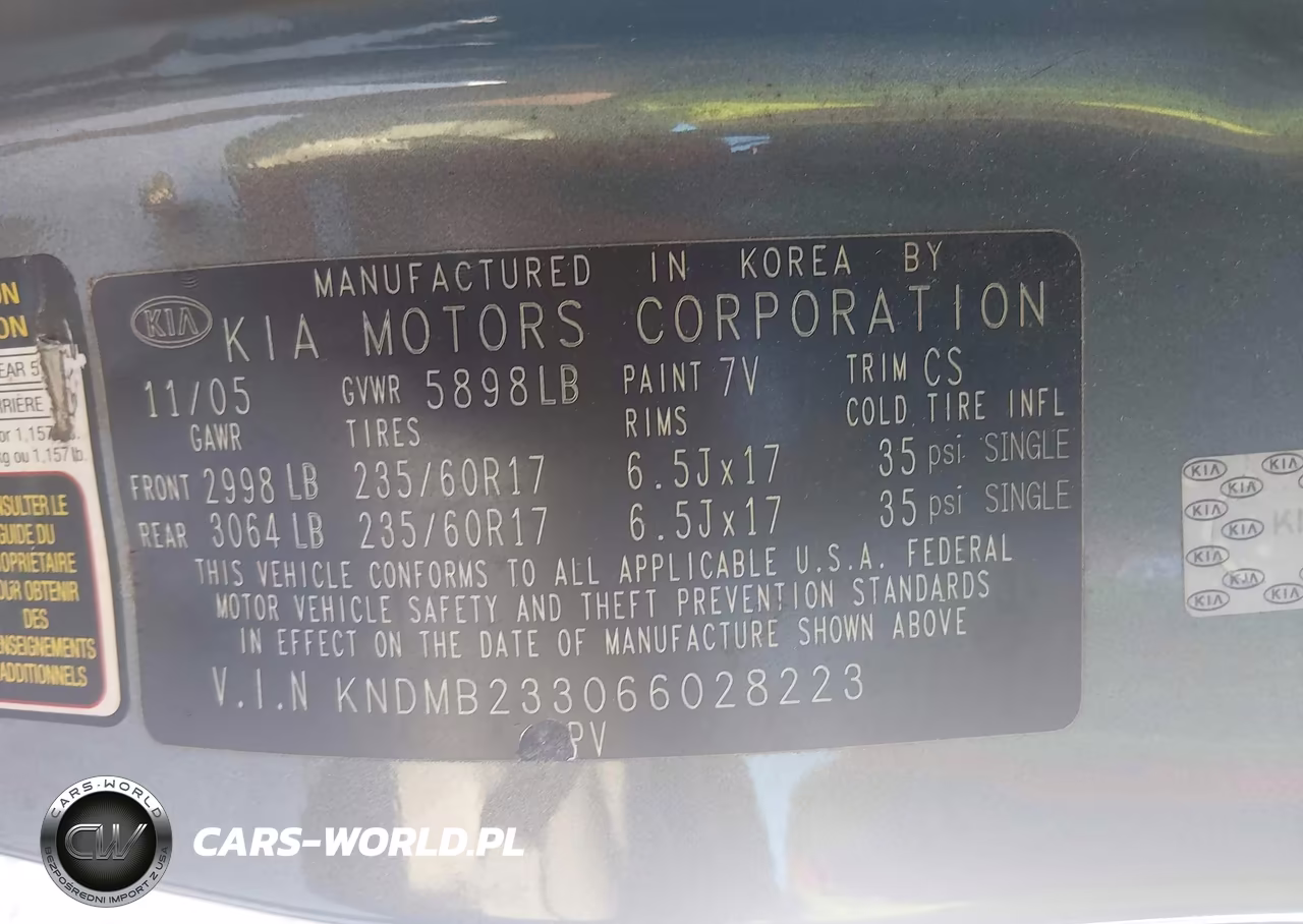 2006 Kia Sedona Ex-Lx VIN:KNDMB233066028223 - 9