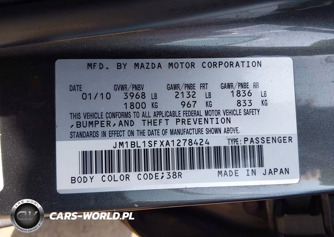 2010 Mazda Mazda3 I Touring VIN:JM1BL1SFXA1278424 - 9
