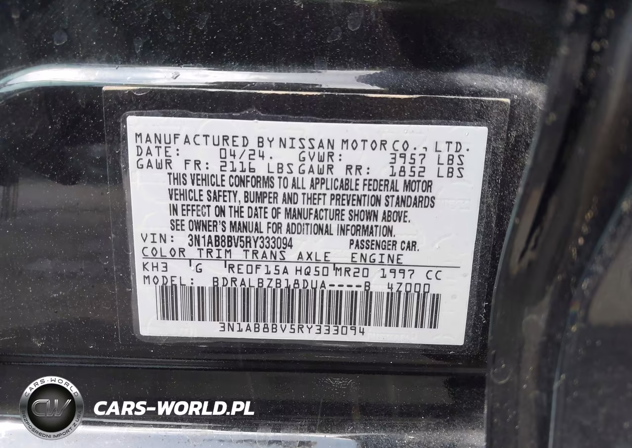 2024 Nissan Sentra S Xtronic Cvt VIN:3N1AB8BV5RY333094 - 9