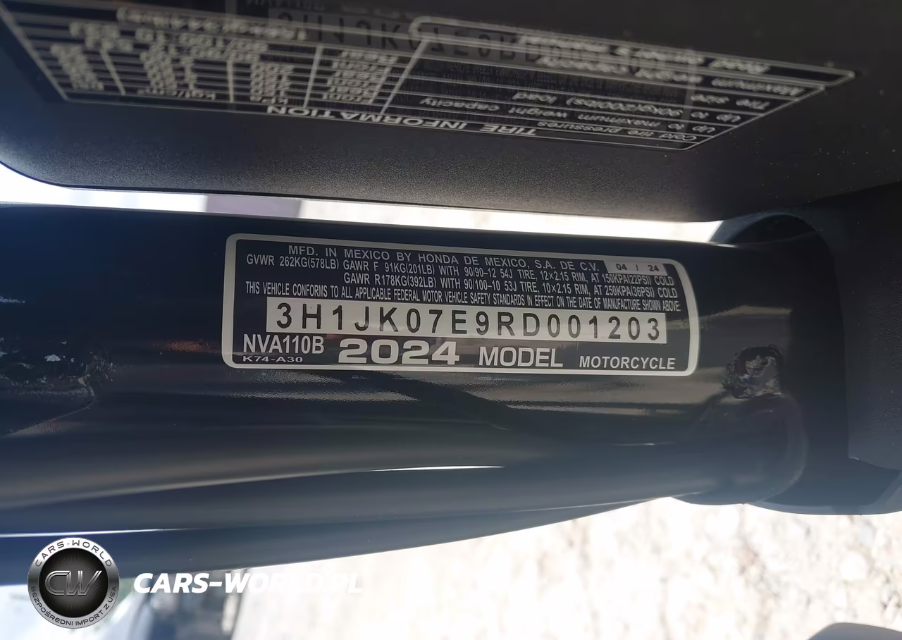 2024 Honda Nva110 B VIN:3H1JK07E9RD001203 - 10