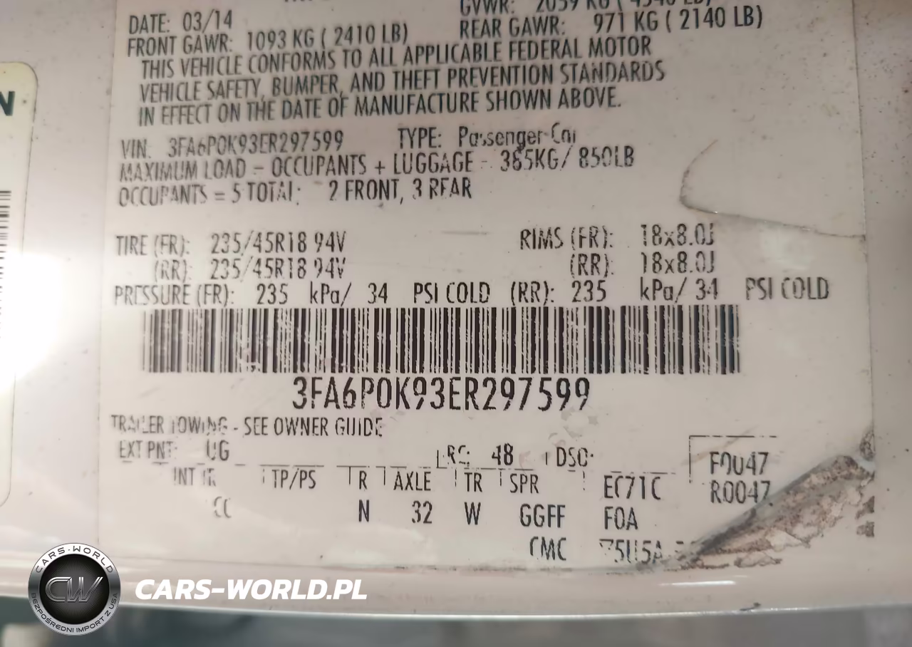 2014 Ford Fusion Titanium VIN:3FA6P0K93ER297599 - 9