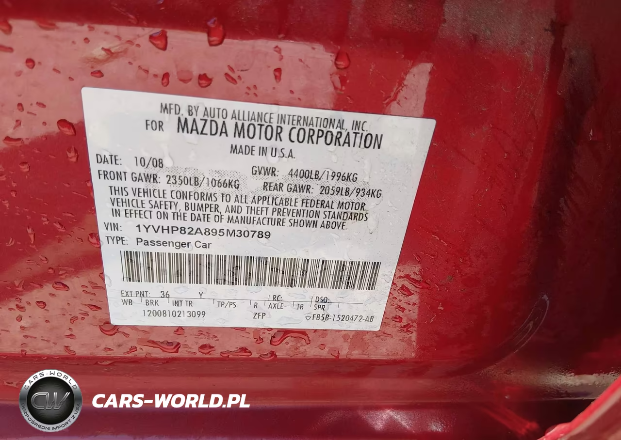 2009 Mazda Mazda6 I Grand Touring VIN:1YVHP82A895M30789 - 9