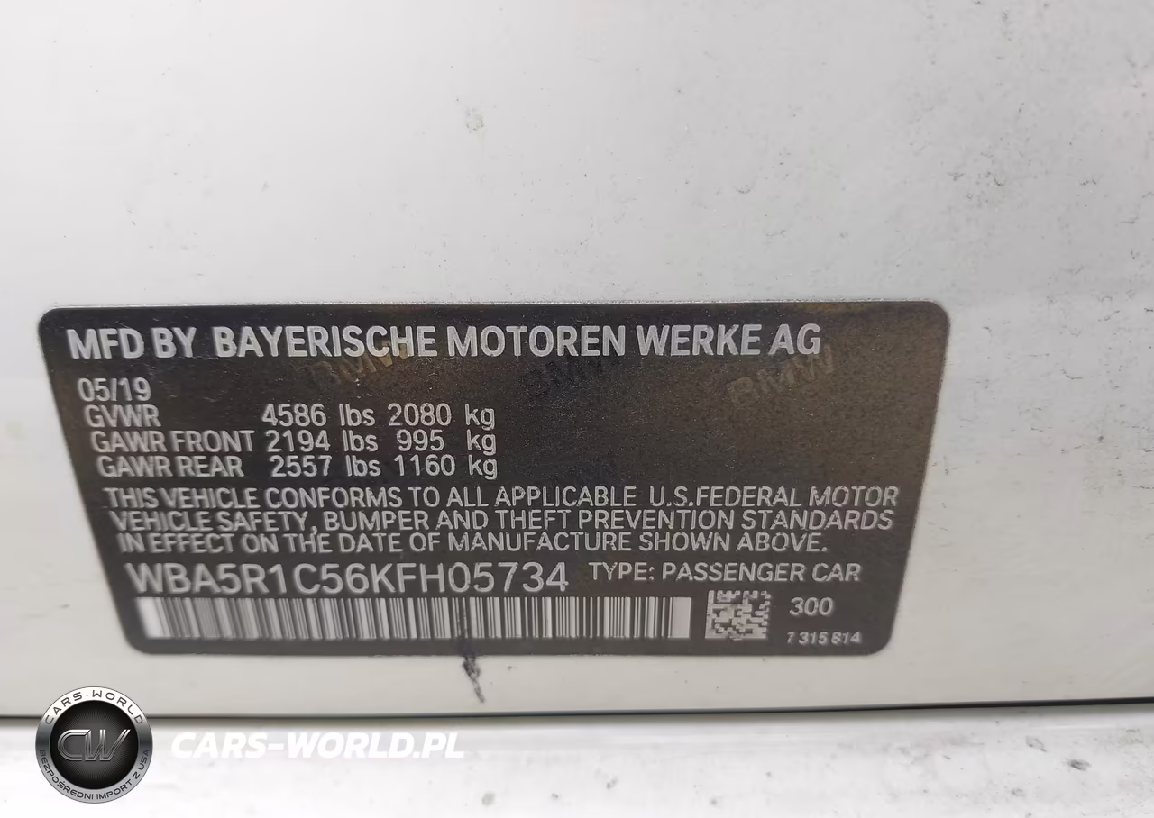 2019 BMW 330I VIN:WBA5R1C56KFH05734 - 9
