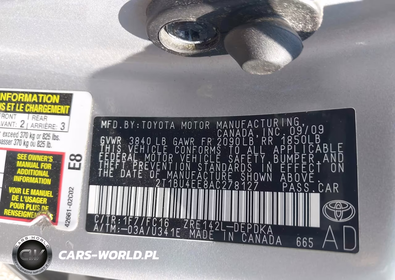 2010 Toyota Corolla Le VIN:2T1BU4EE8AC278127 - 9