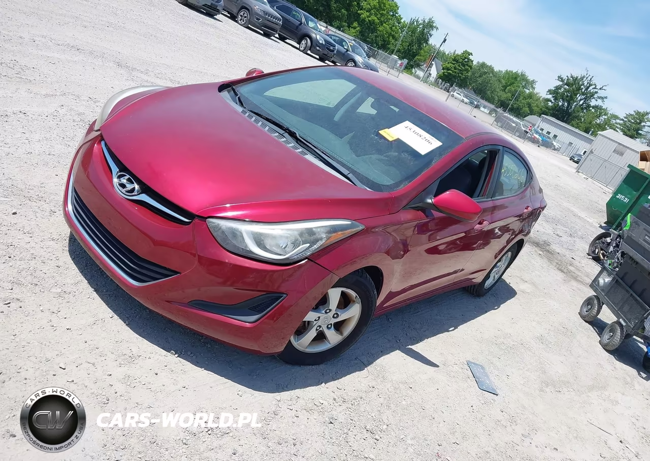 2014 Hyundai Elantra Se VIN:5NPDH4AEXEH540252 - 2