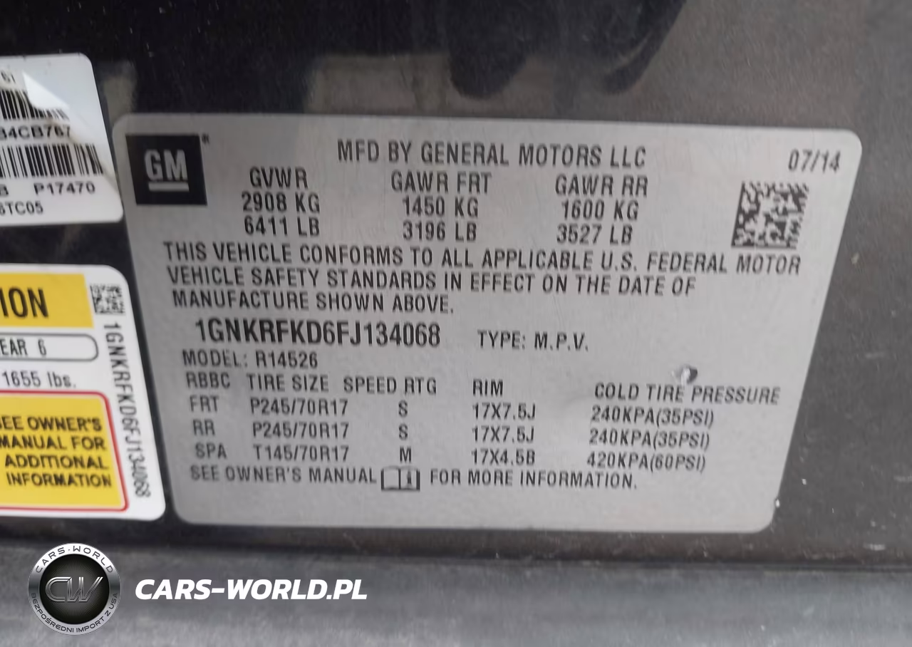 2015 Chevrolet Traverse Ls VIN:1GNKRFKD6FJ134068 - 9