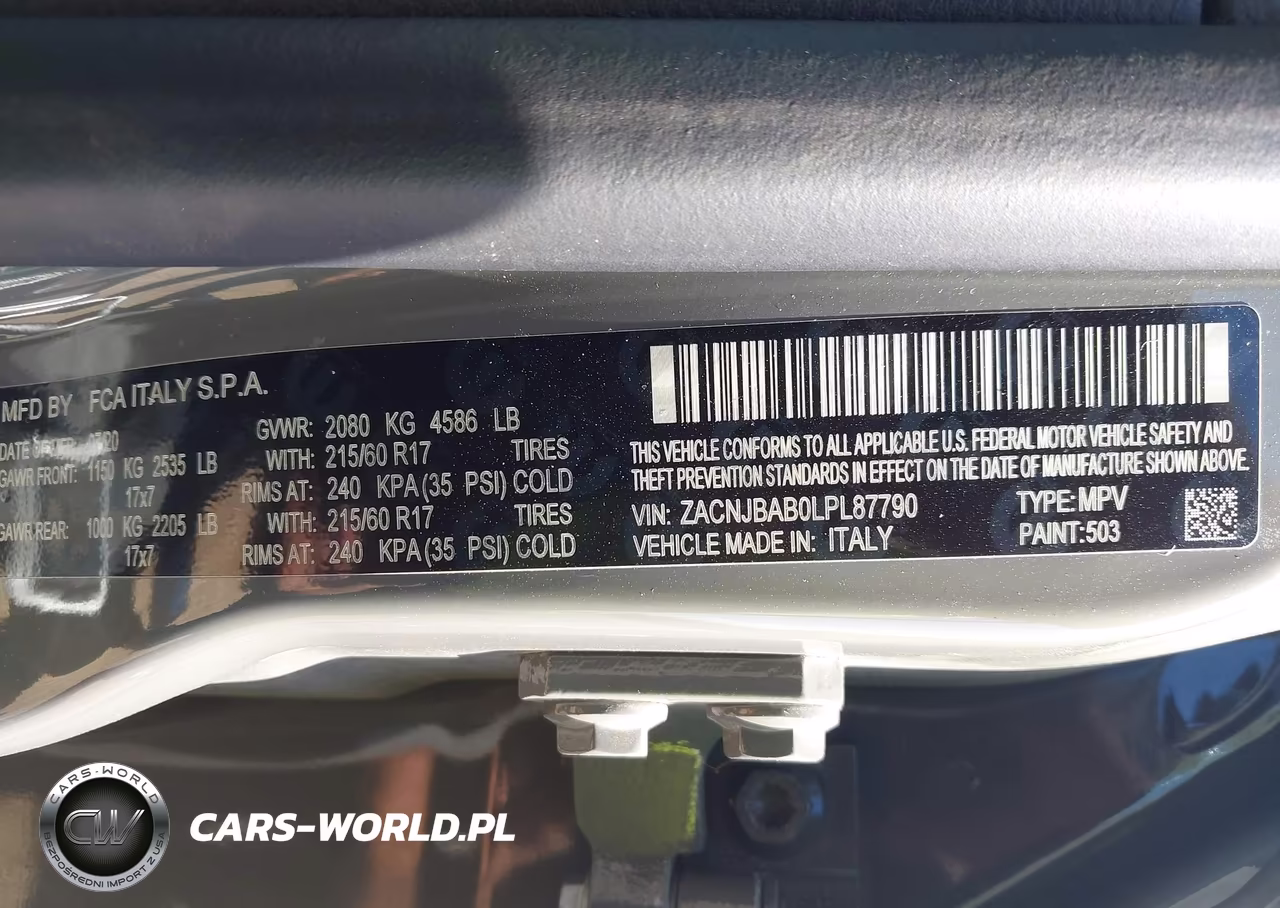 2020 Jeep Renegade Sport 4X4 VIN:ZACNJBAB0LPL87790 - 9