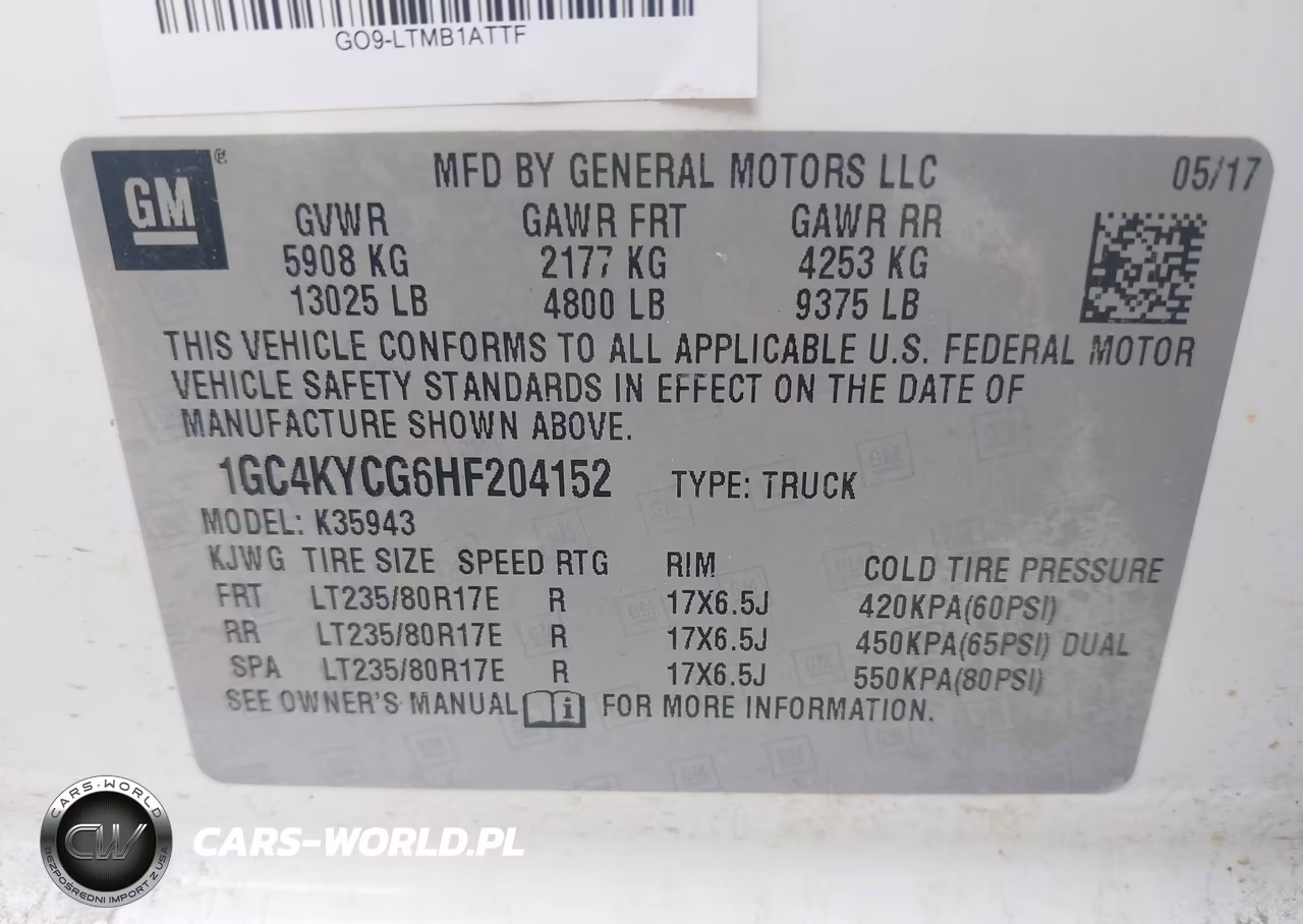 2017 Chevrolet Silverado 3500Hd Wt VIN:1GC4KYCG6HF204152 - 9