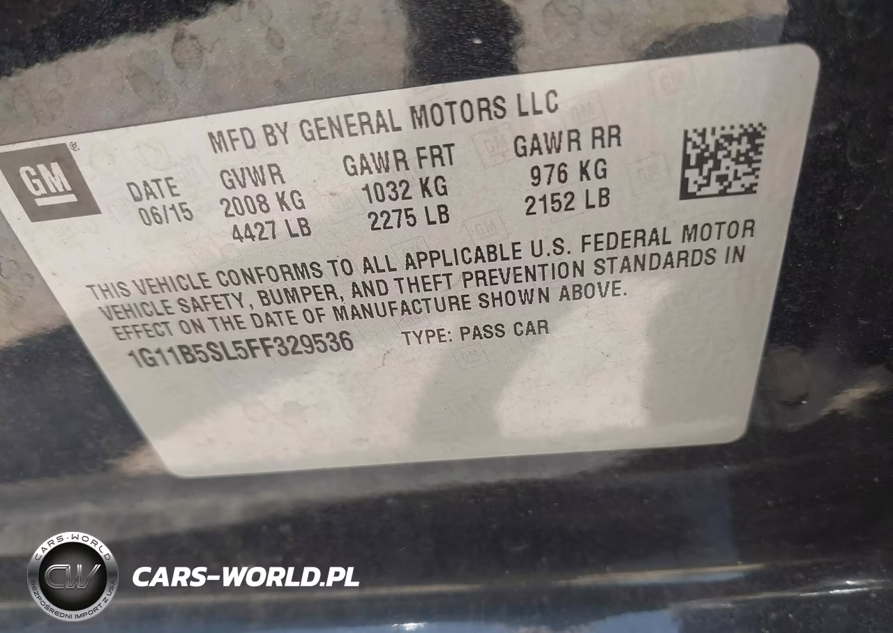 2015 Chevrolet Malibu Ls VIN:1G11B5SL5FF329536 - 9