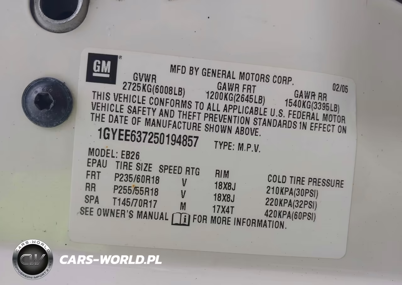 2005 Cadillac Srx V6 VIN:1GYEE637250194857 - 9