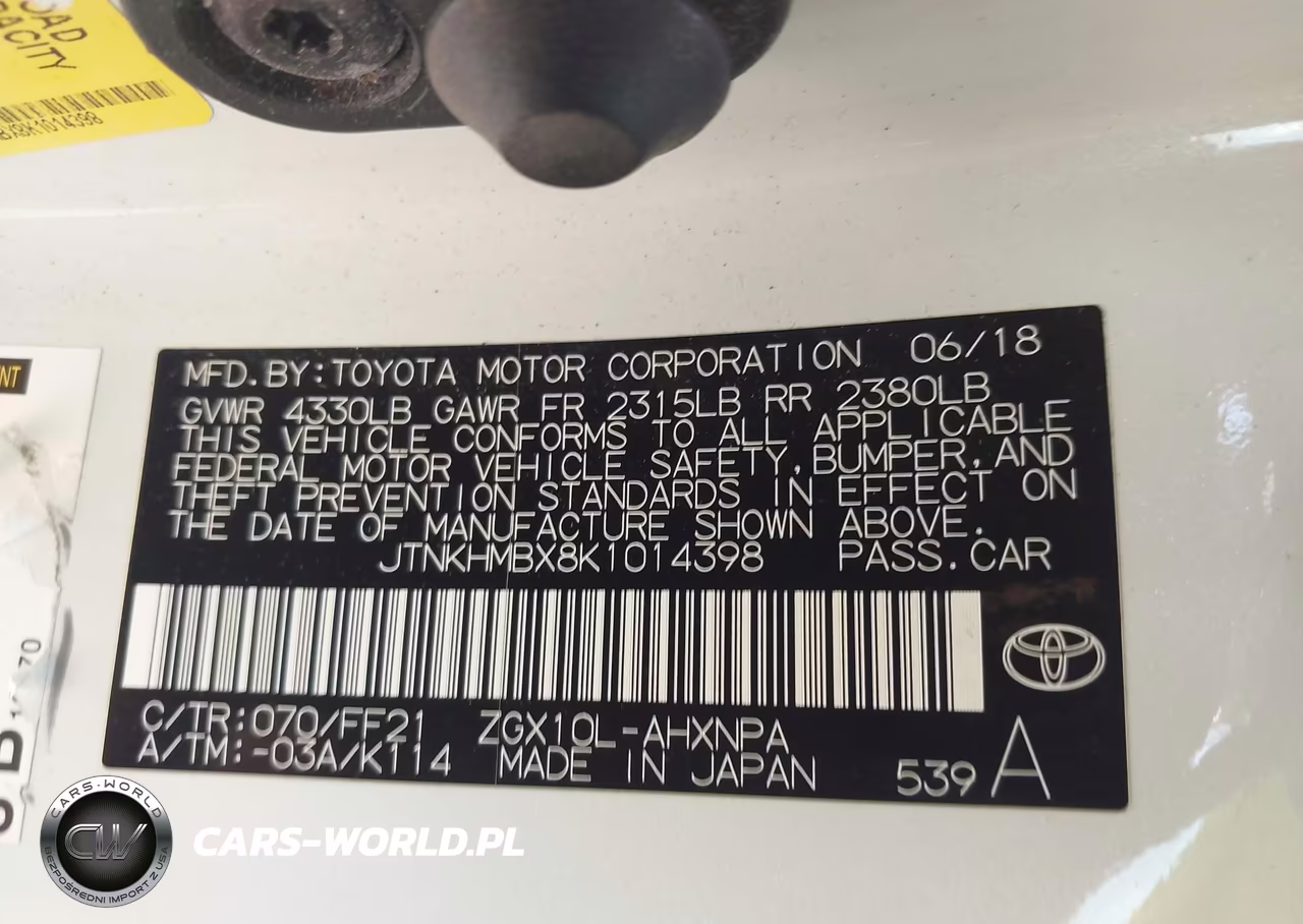 2019 Toyota C-Hr Xle VIN:JTNKHMBX8K1014398 - 9