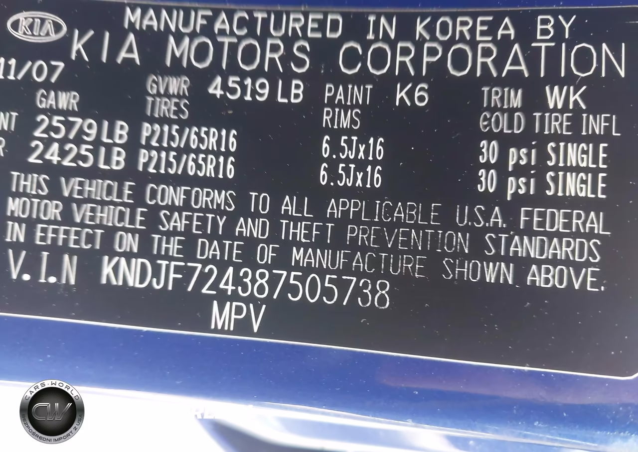 2008 Kia Sportage Lx VIN:KNDJF724387505738 - 9