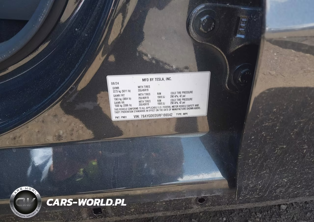 2024 Tesla Model Y Long Range Single Motor Rear-Wheel Drive-Rwd VIN:7SAYGDED5RF186542 - 9