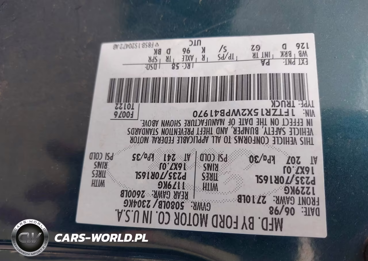 1998 Ford Ranger Splash-Xl-Xlt VIN:1FTZR15X2WPB41970 - 9