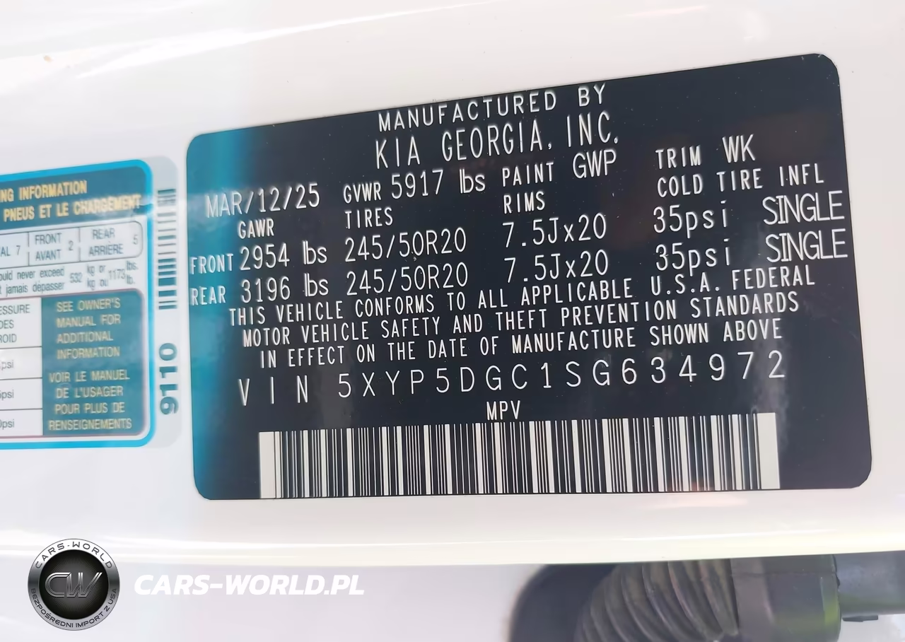 2025 Kia Telluride Sx Prestige X-Line VIN:5XYP5DGC1SG634972 - 9