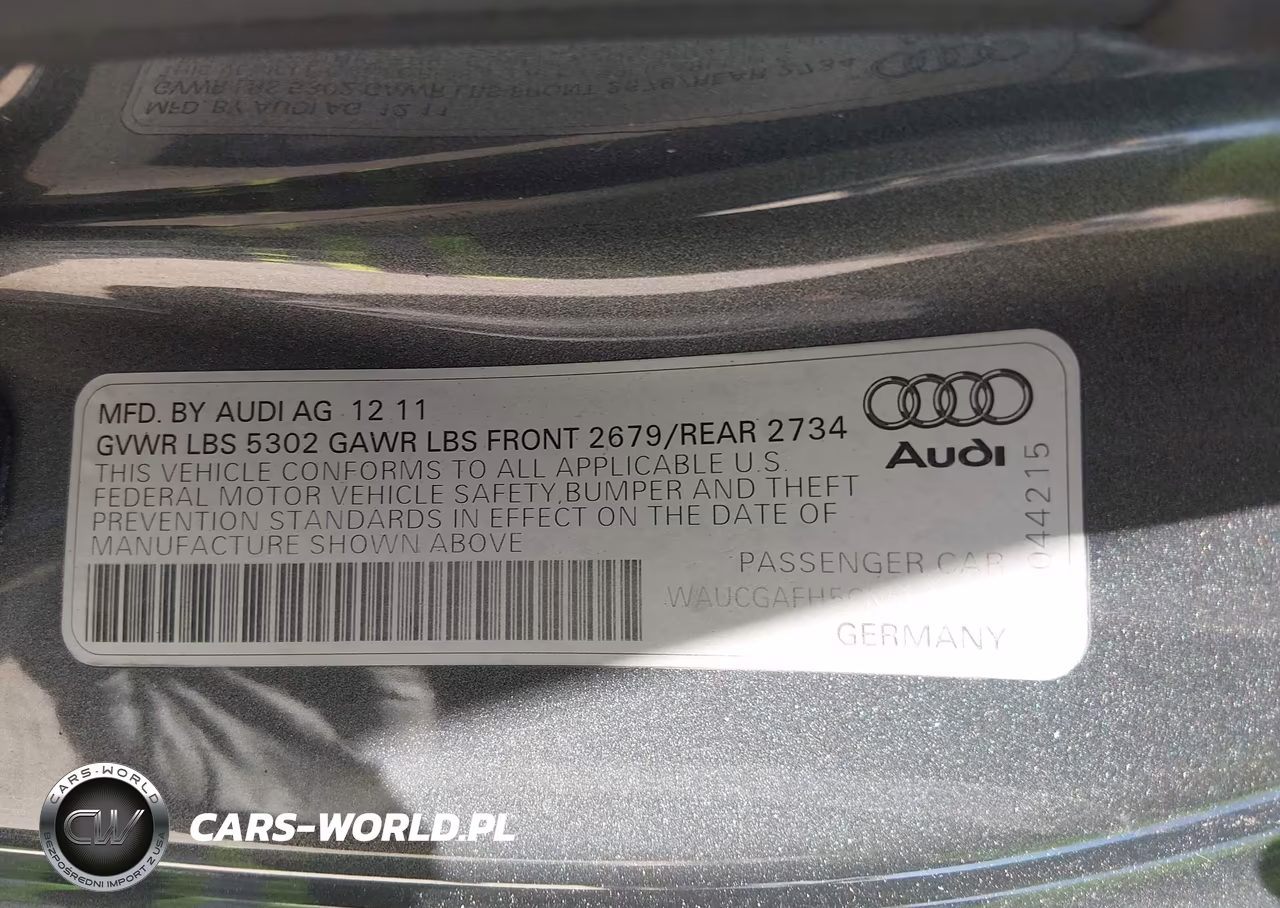 2012 Audi S5 3.0 Premium Plus VIN:WAUCGAFH5CN004982 - 9