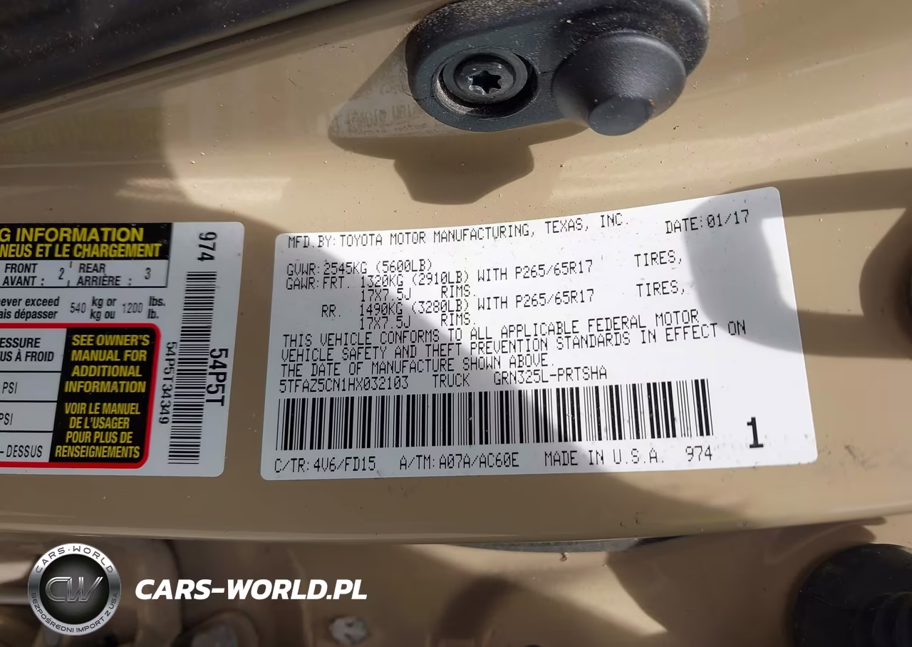 2017 Toyota Tacoma Trd Sport VIN:5TFAZ5CN1HX032103 - 9