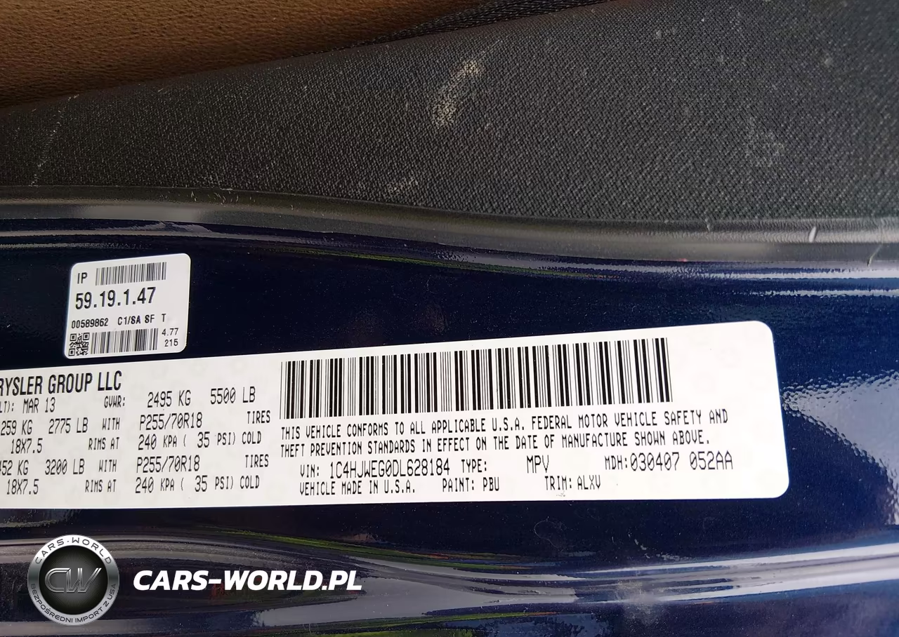 2013 Jeep Wrangler Unlimited Sahara VIN:1C4HJWEG0DL628184 - 9