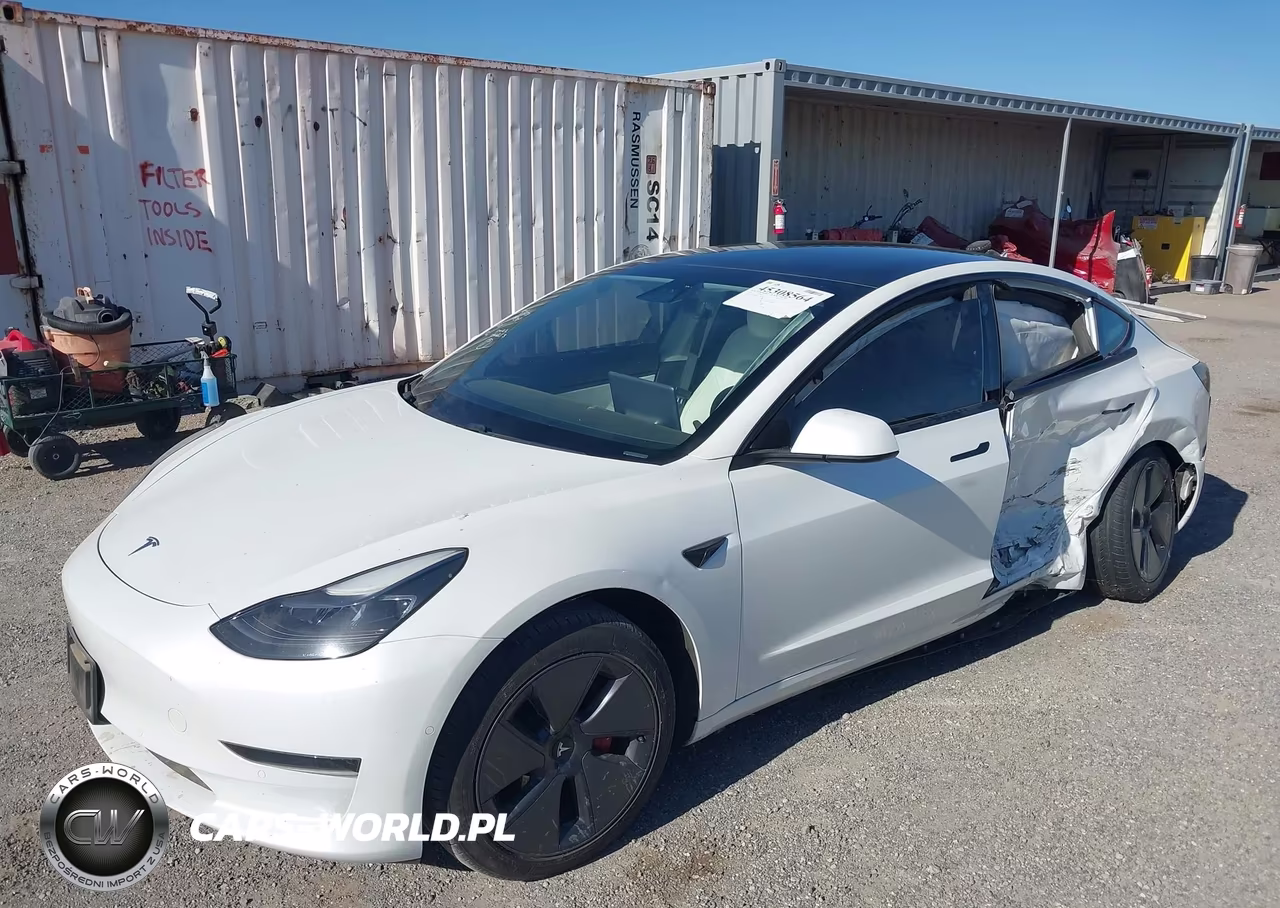2021 Tesla Model 3 Standard Range Plus Rear-Wheel Drive VIN:5YJ3E1EA8MF873198 - 2