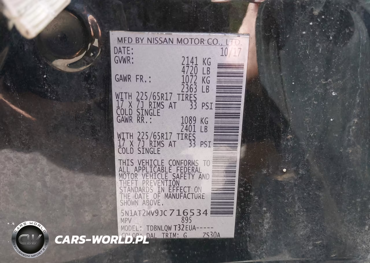 2018 Nissan Rogue Sv VIN:5N1AT2MV9JC716534 - 9