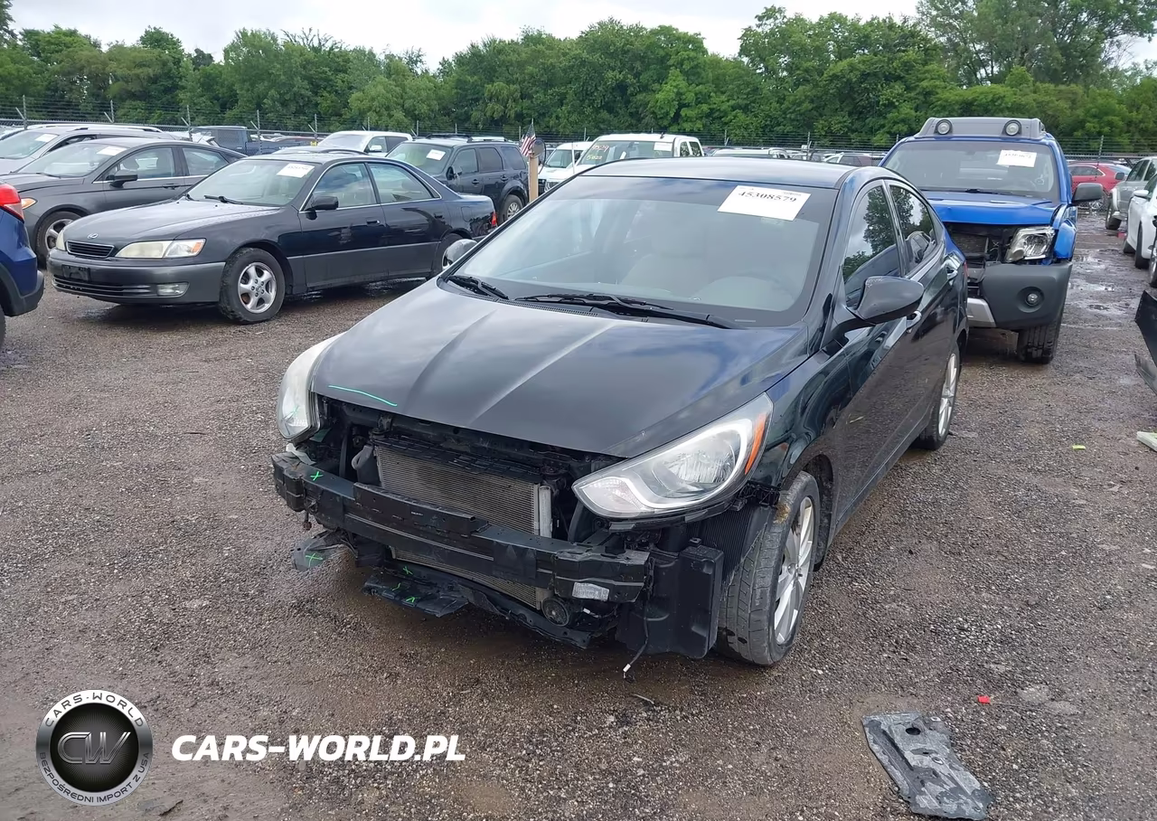 2013 Hyundai Accent Gls VIN:KMHCU4AE2DU381444 - 2