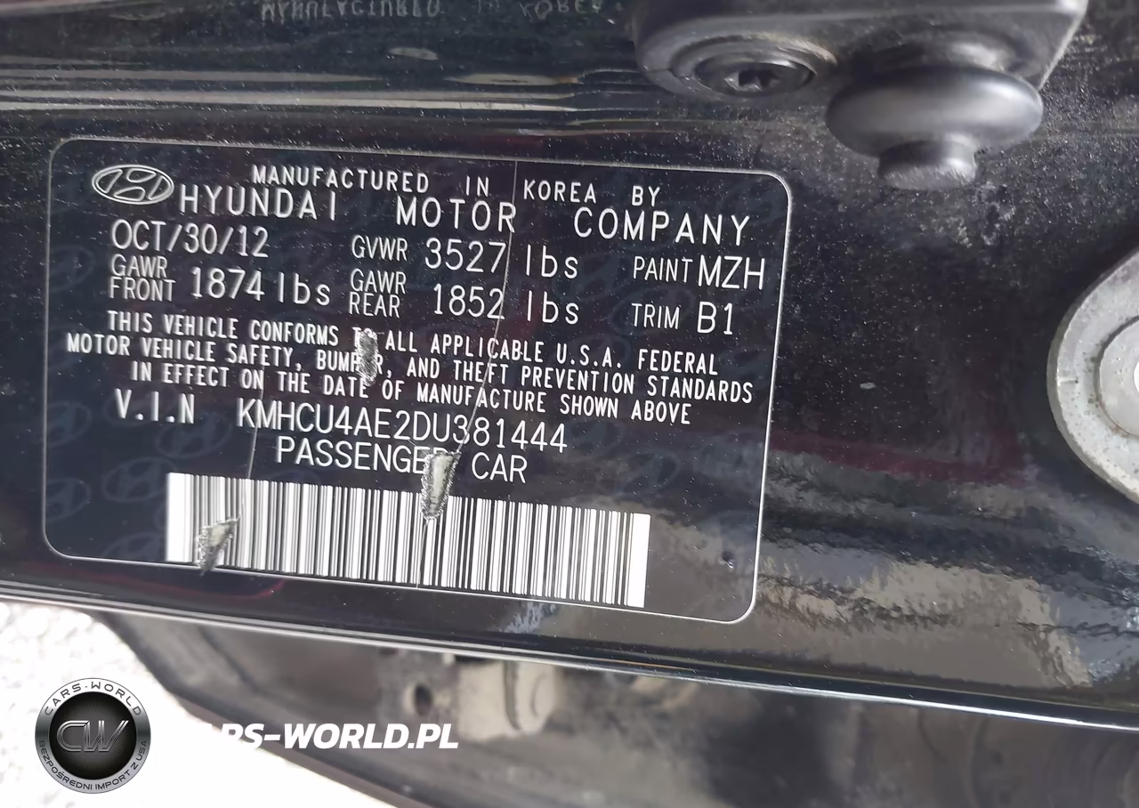 2013 Hyundai Accent Gls VIN:KMHCU4AE2DU381444 - 9