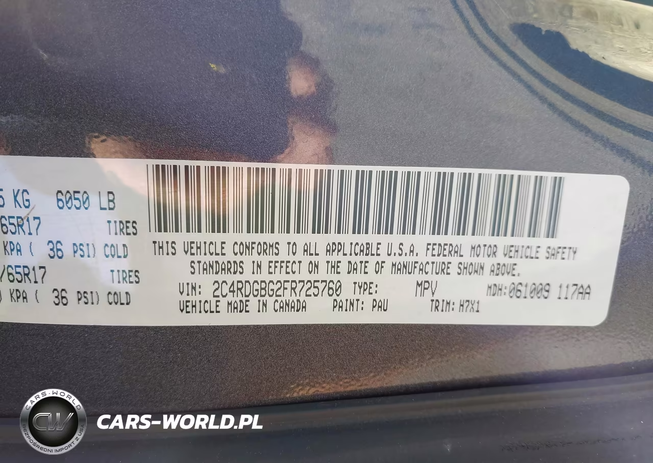 2015 Dodge Grand Caravan American Value Pkg VIN:2C4RDGBG2FR725760 - 9