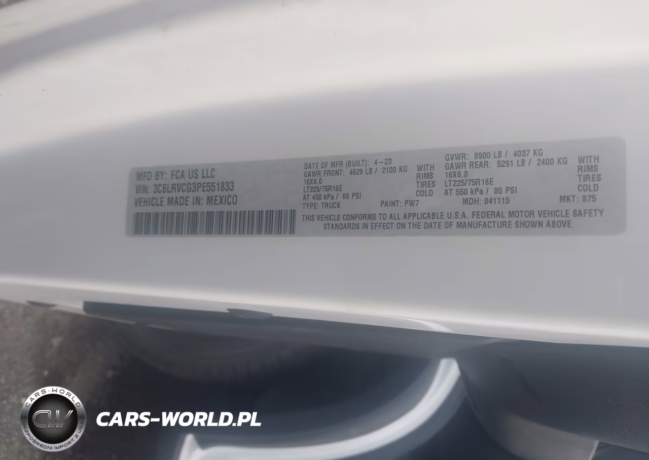 2023 Ram Promaster 2500 High Roof 136 Wb VIN:3C6LRVCG3PE551833 - 9