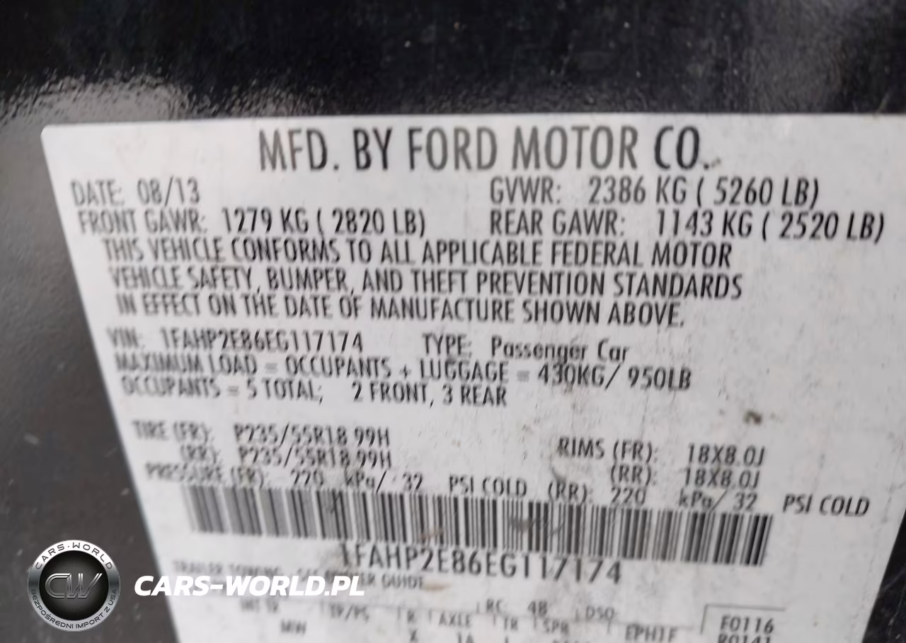 2014 Ford Taurus Sel VIN:1FAHP2E86EG117174 - 9