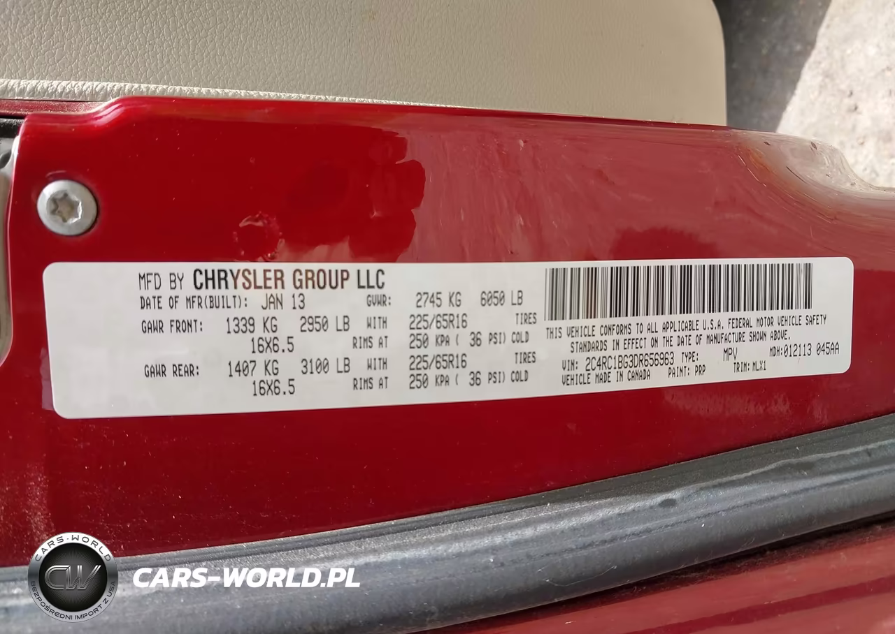 2013 Chrysler Town & Country Touring VIN:2C4RC1BG3DR656963 - 9
