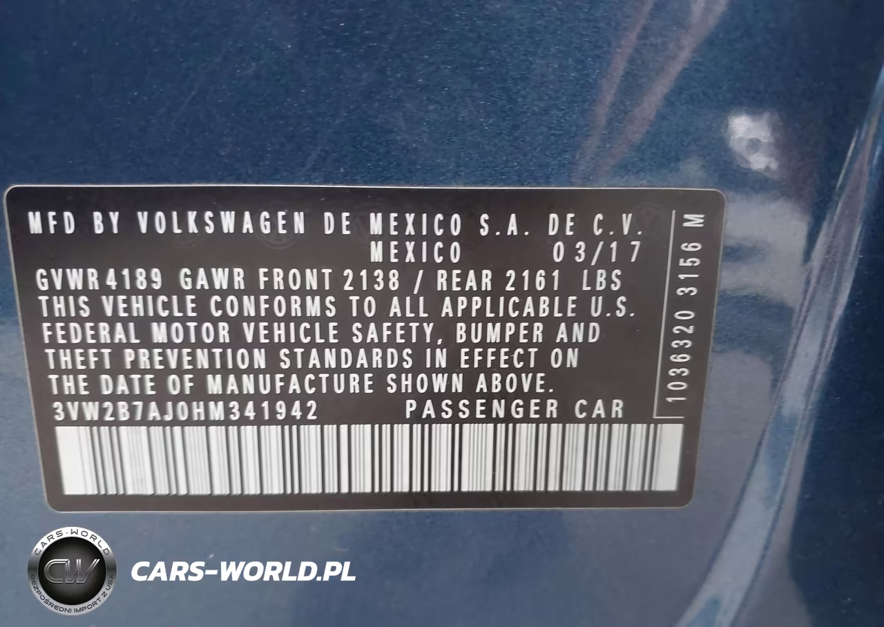 2017 Volkswagen Jetta 1.4T S VIN:3VW2B7AJ0HM341942 - 9