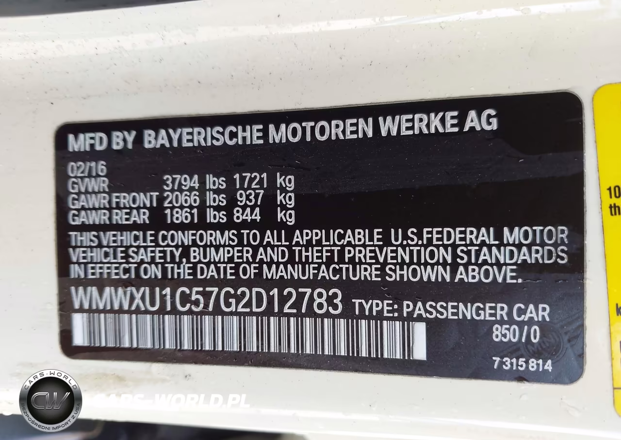 2016 Mini Hardtop Cooper VIN:WMWXU1C57G2D12783 - 9