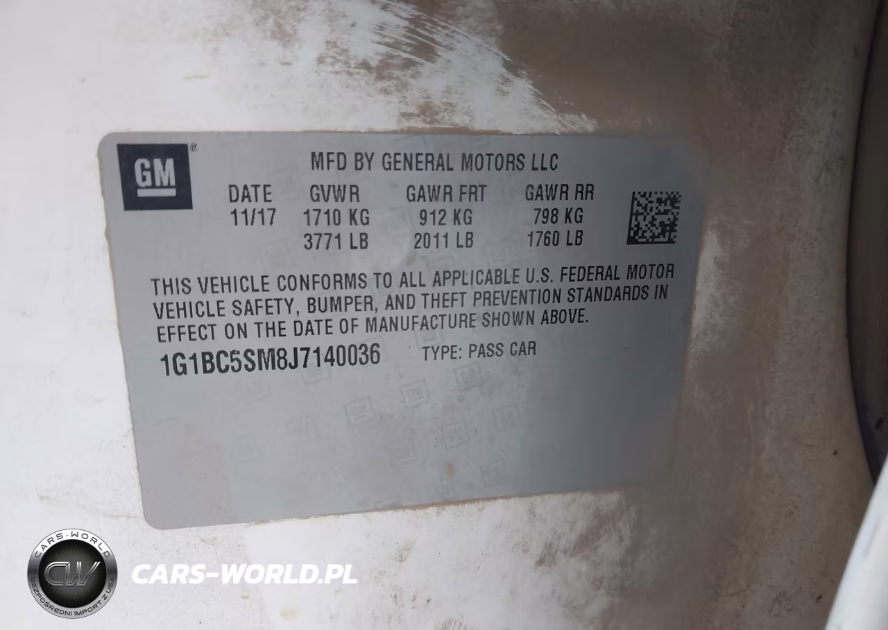 2018 Chevrolet Cruze Ls Auto VIN:1G1BC5SM8J7140036 - 9