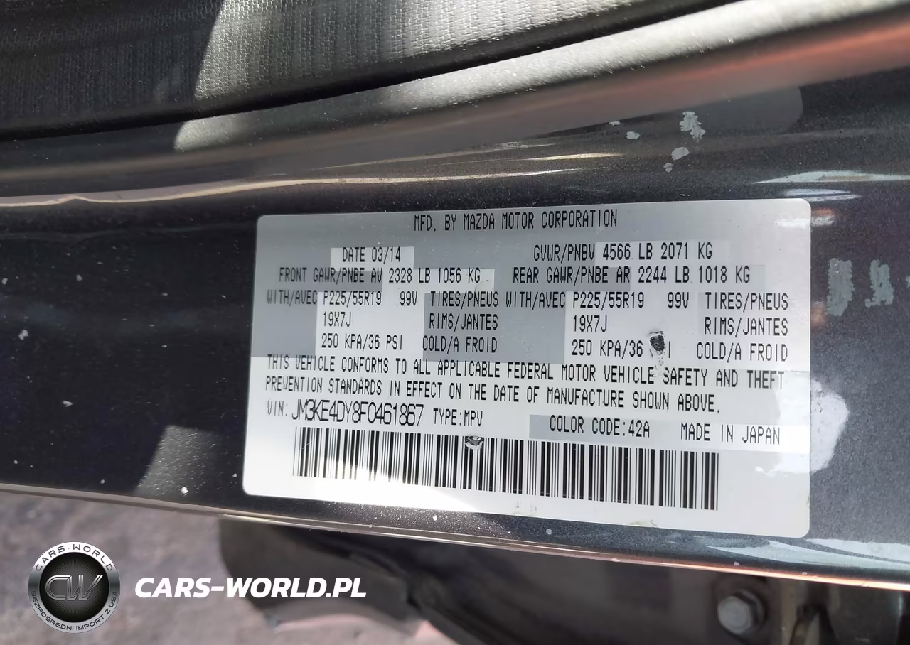 2015 Mazda Cx-5 Grand Touring VIN:JM3KE4DY8F0461867 - 9