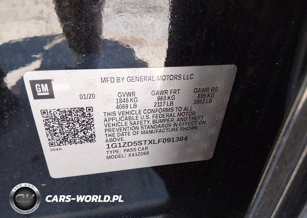 2020 Chevrolet Malibu Fwd Lt VIN:1G1ZD5STXLF091384 - 9