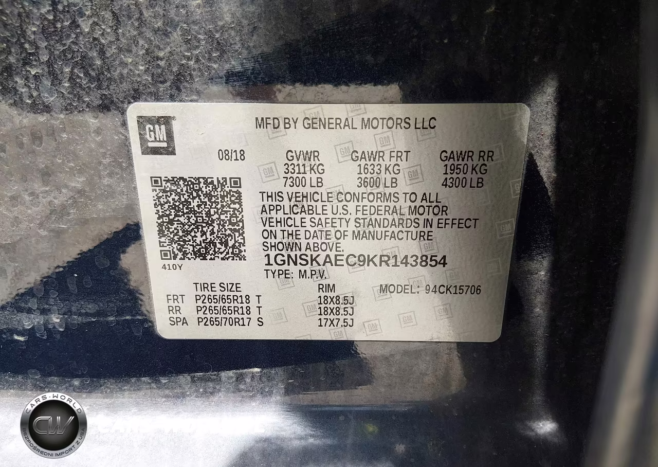 2019 Chevrolet Tahoe Ls VIN:1GNSKAEC9KR143854 - 9