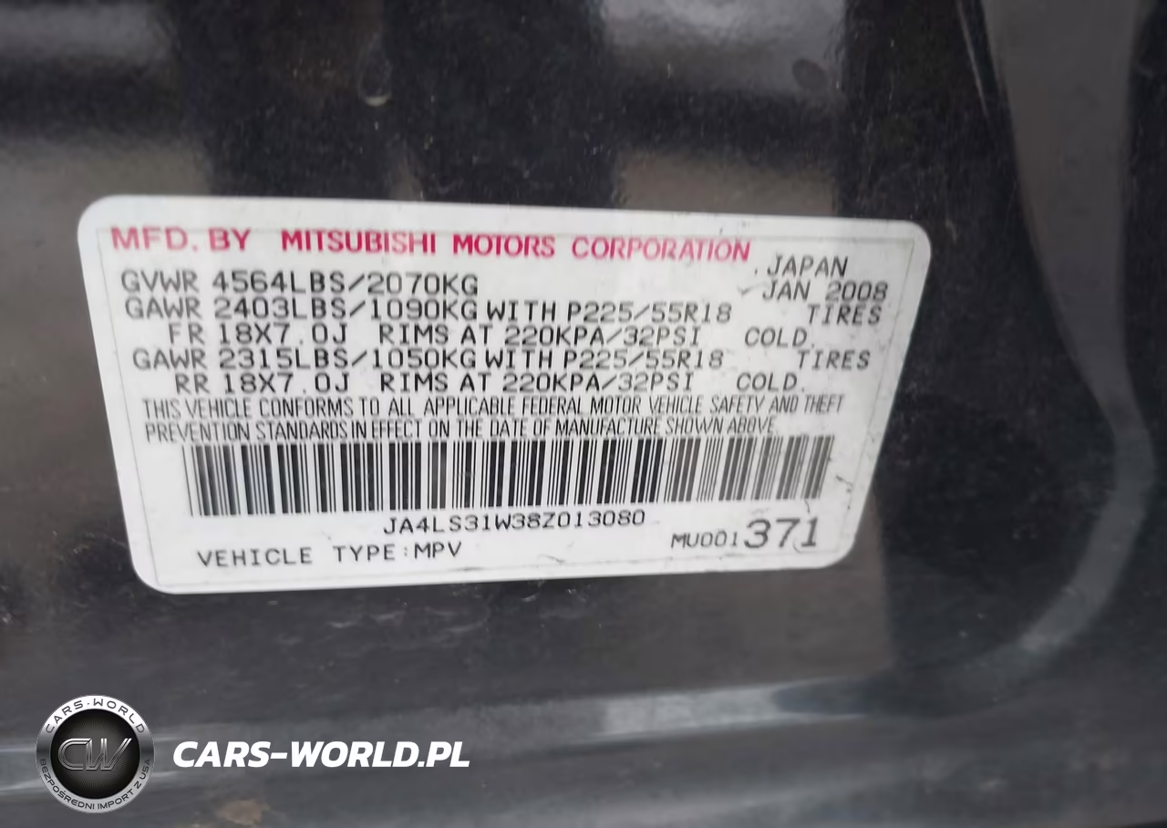 2008 Mitsubishi Outlander Se VIN:JA4LS31W38Z013080 - 9