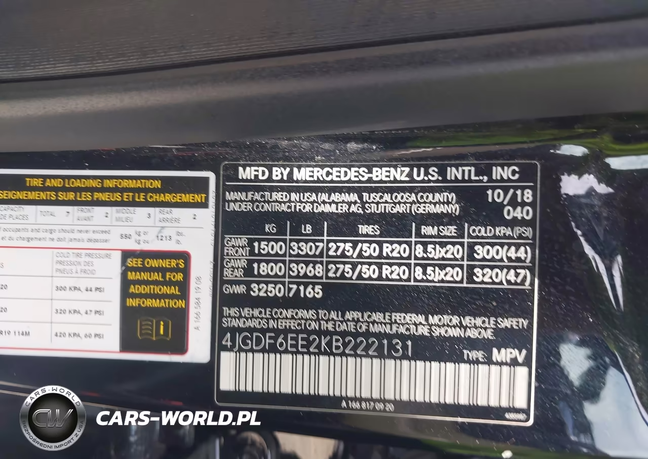 2019 Mercedes-Benz Gls 450 4Matic VIN:4JGDF6EE2KB222131 - 9