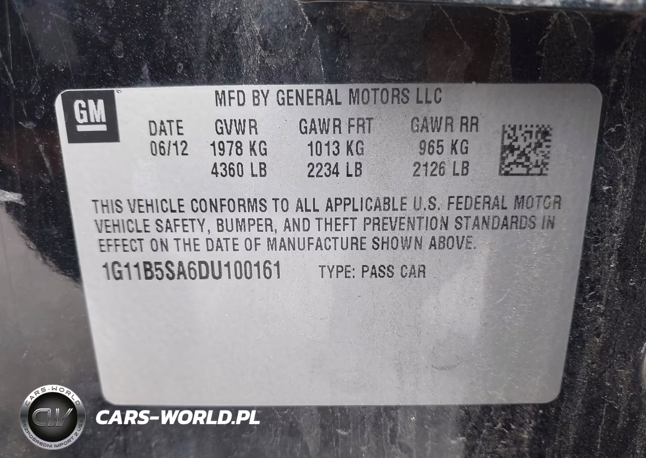 2013 Chevrolet Malibu 1Ls VIN:1G11B5SA6DU100161 - 9