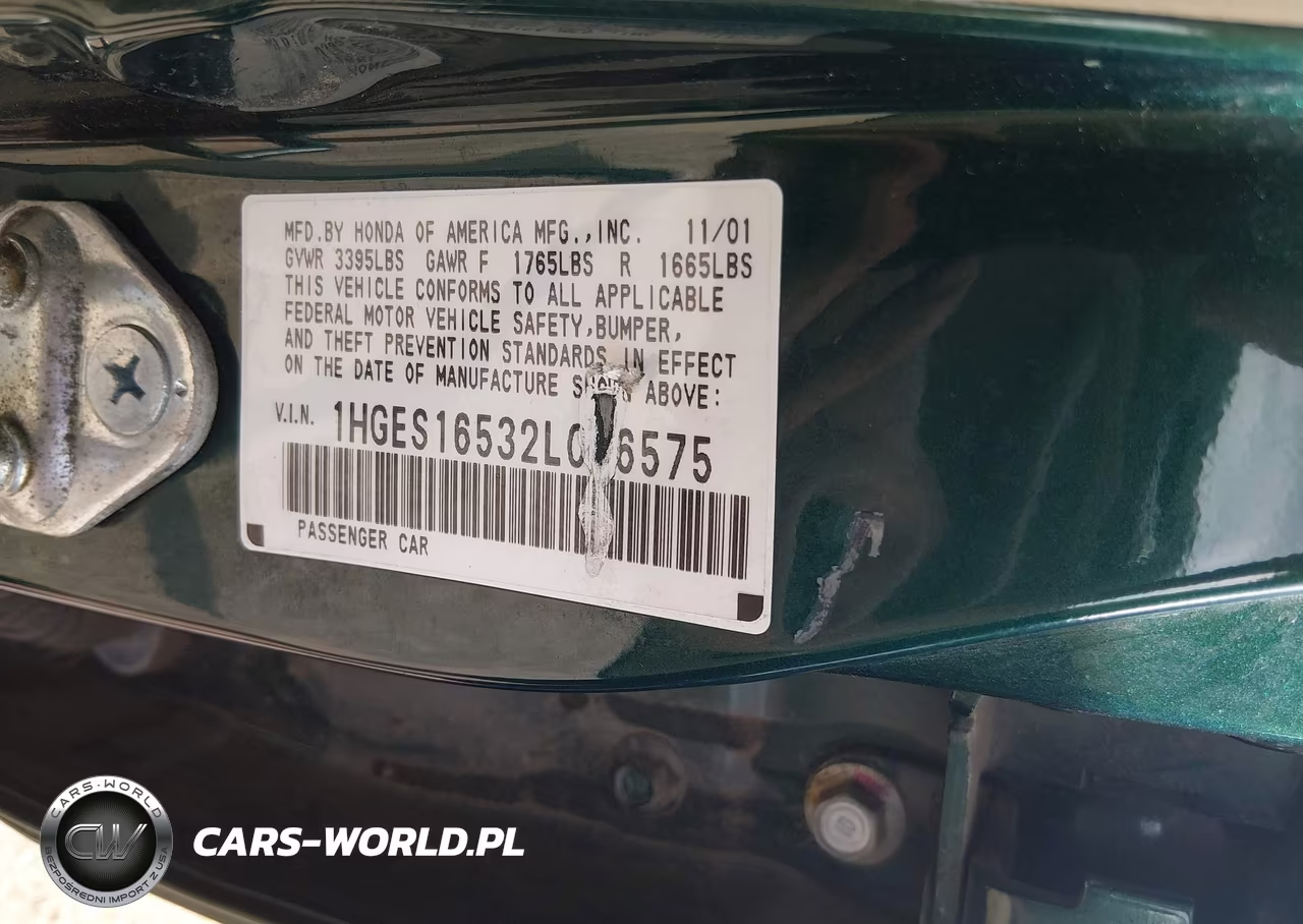 2002 Honda Civic Lx VIN:1HGES16532L016575 - 9